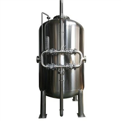 Nerūdijančio plieno pramoninis aktyvuoto anglies vandens filtro indas